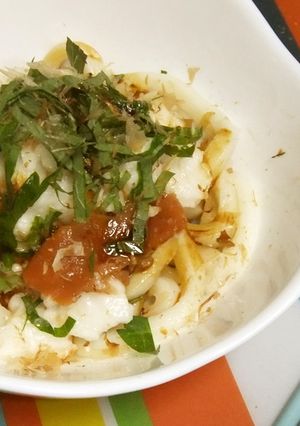 冷やし梅とろろうどん-レシピのメイン写真