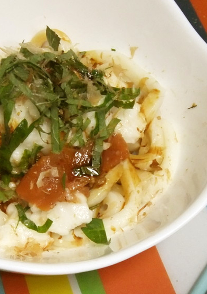 冷やし梅とろろうどん-レシピのメイン写真
