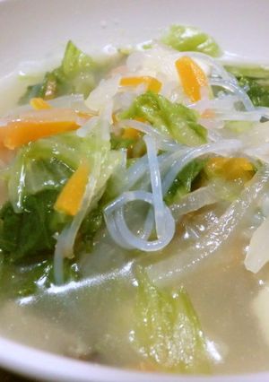 　中華春雨スープ　息子のダイエット食-レシピのメイン写真
