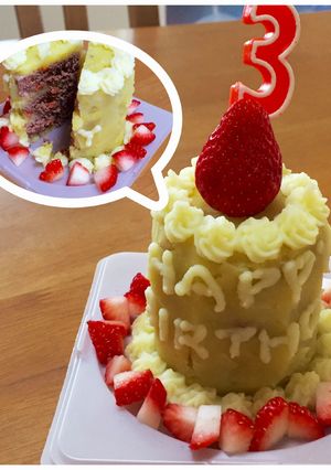 ワンコ用お肉ケーキ-レシピのメイン写真