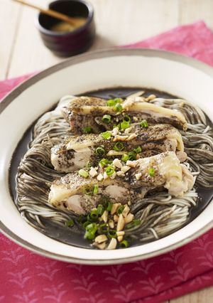 よだれ鶏黒そうめん-レシピのメイン写真