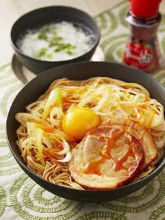 油そば風ピリ辛スタミナ和え麺-レシピのメイン写真