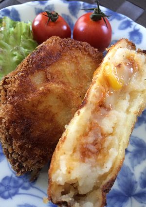 ミートソースコロッケチーズ入り-レシピのメイン写真