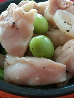 枝豆と鶏肉のコロコロ炒め-レシピのメイン写真