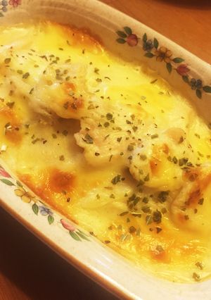 簡単晩御飯 ジャガイモとささみのグラタン-レシピのメイン写真