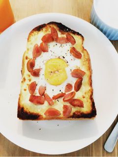 半熟卵のマヨトースト-レシピのメイン写真