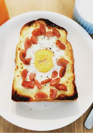 半熟卵のマヨトースト-レシピのメイン写真