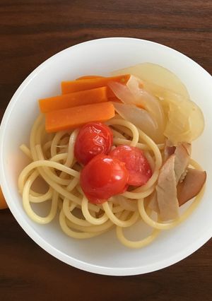 茅のや洋風だしでスープスパ 離乳食後期-レシピのメイン写真