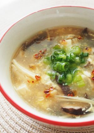 お肉なし！野菜だけのサンラータン-レシピのメイン写真