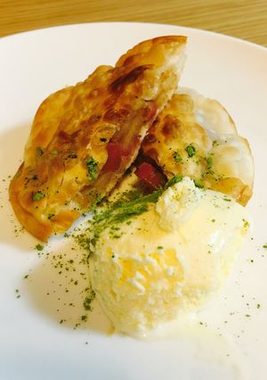 調理時間10分！餃子の皮でアップルパイ-レシピのメイン写真