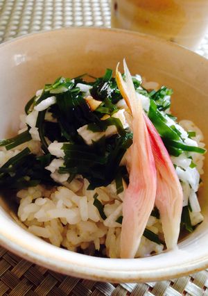 お安く豪華に!茎わかめ山芋のサラサラ丼 -レシピのメイン写真