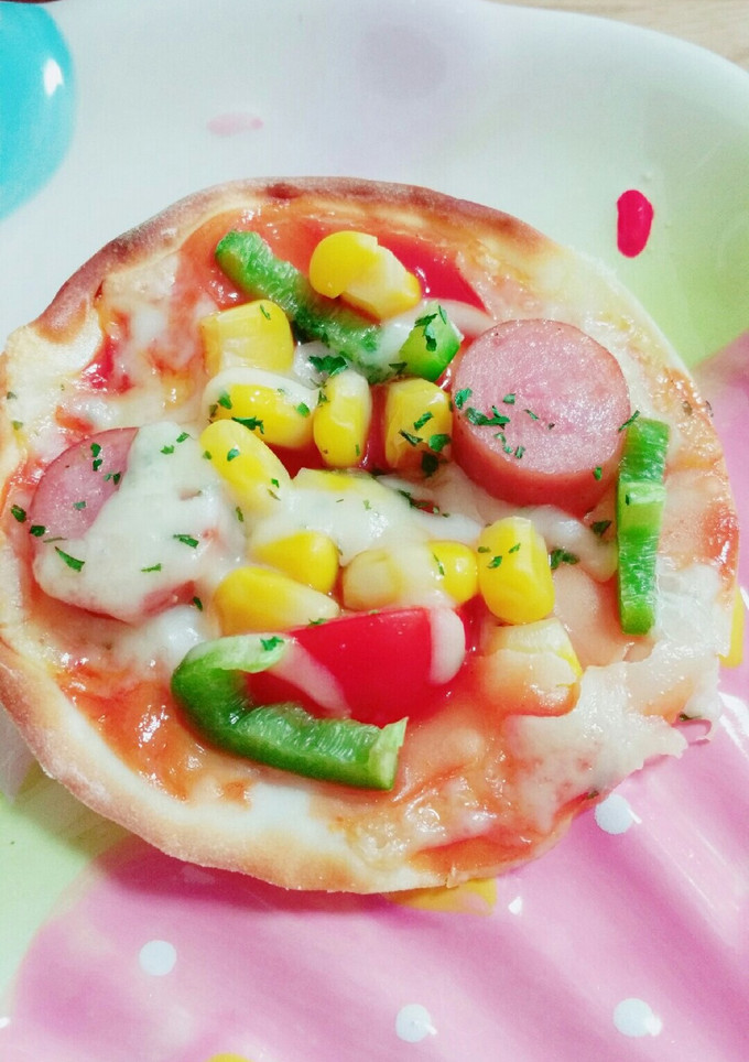 簡単☆餃子の皮簡単のせるだけピザ☆夏休み-レシピのメイン写真