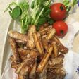 素朴なごぼうの唐揚げ