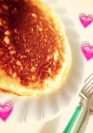 簡単！チーズケーキ風ホットケーキ-レシピのメイン写真