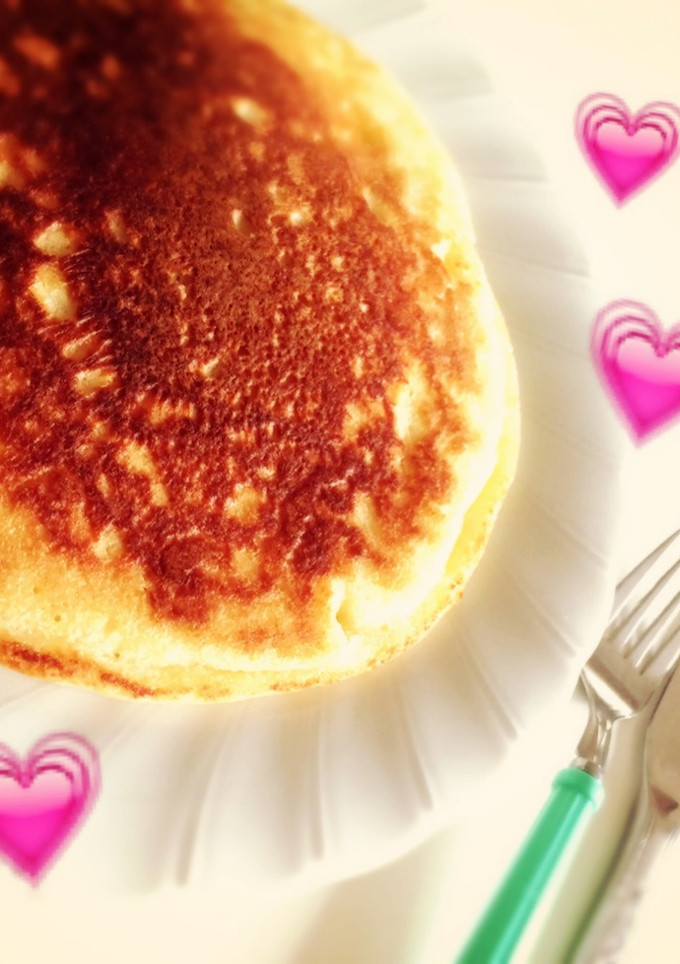 簡単！チーズケーキ風ホットケーキ-レシピのメイン写真