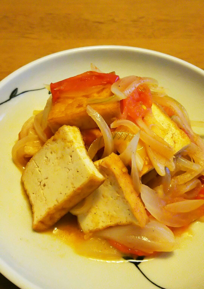 厚揚げとトマトの炒めもの-レシピのメイン写真