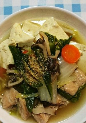 鳥モモ肉の塩麹鍋-レシピのメイン写真