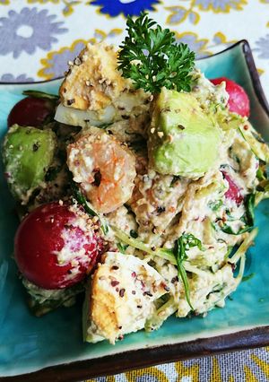 デリ風♡アボカドと豆腐の卵サラダ-レシピのメイン写真