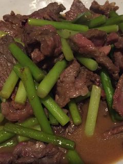 にんにくの芽と牛肉の炒め物-レシピのメイン写真