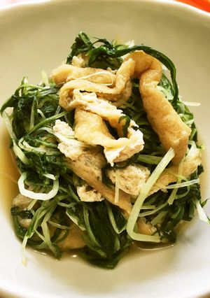ウチの味！水菜とお揚げの煮浸し-レシピのメイン写真