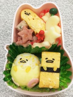 キャラ弁 ぐでたま 出し巻き卵で3種類-レシピのメイン写真