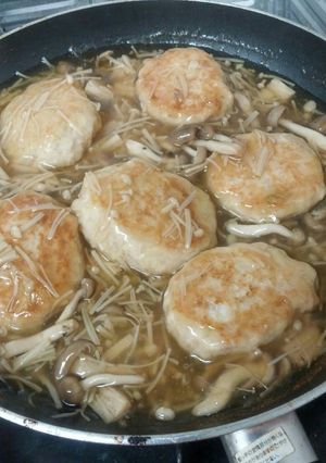 キノコあん豆腐ハンバーグ-レシピのメイン写真