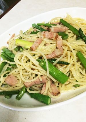 アスパラとベーコンの塩レモンパスタ-レシピのメイン写真