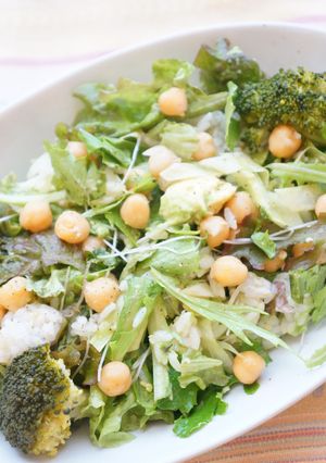 残りごはんで作るひよこ豆のライスサラダ-レシピのメイン写真