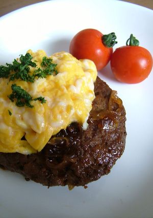 てりたまハンバーグ☆ふわとろたまごの帽子-レシピのメイン写真