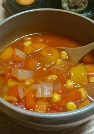トマト缶で簡単♪ミネストローネ☆-レシピのメイン写真