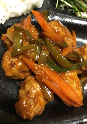 ヘルシーに鶏団子で酢豚風-レシピのメイン写真