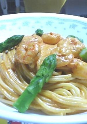 (´エ｀)っ[エビトマトクリームパスタ]-レシピのメイン写真