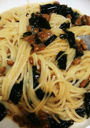 簡単! 納豆たまごパスタ!☆-レシピのメイン写真
