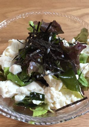 簡単ヘルシー★豆腐とわかめのサラダ★-レシピのメイン写真