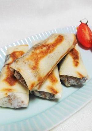 麻婆なすの焼き春巻き-レシピのメイン写真