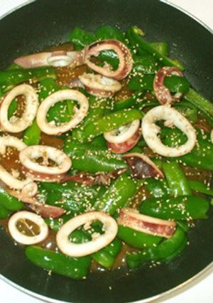 イカとピーマンの手作り棒棒鶏ソース炒め物-レシピのメイン写真