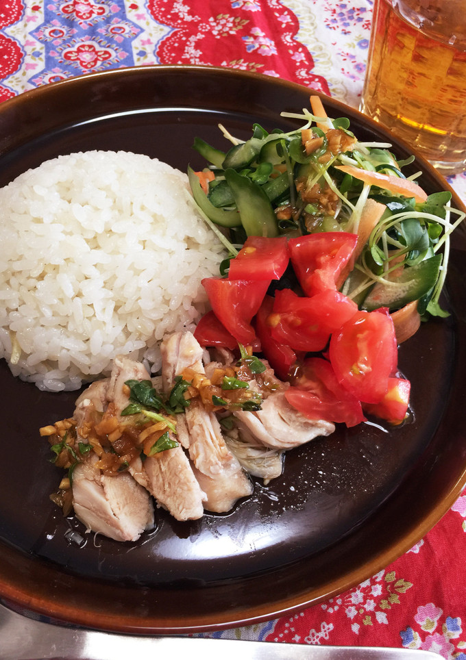 おうちで簡単タイ料理！蒸し鶏ごはん-レシピのメイン写真