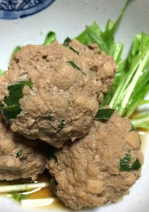 高野豆腐でヘルシー&カサ増！肉団子煮-レシピのメイン写真