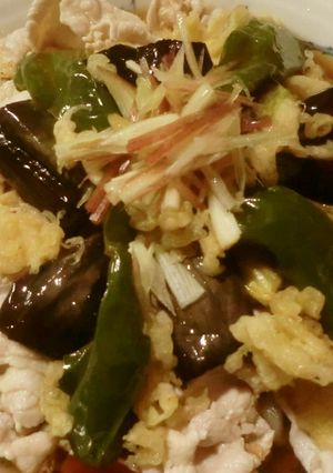 豚しゃぶ揚げ野菜スタミナ大盛冷やしうどん-レシピのメイン写真