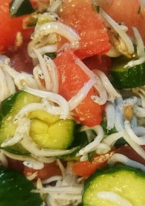 味付けはごま油！かんたんしらすサラダ-レシピのメイン写真