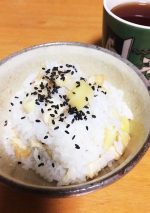 たけのこと油揚げのシンプル炊き込みご飯。-レシピのメイン写真