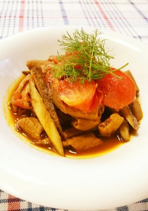 トマもつ煮-レシピのメイン写真
