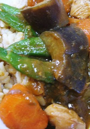 ナスとトマトのカレー♪-レシピのメイン写真