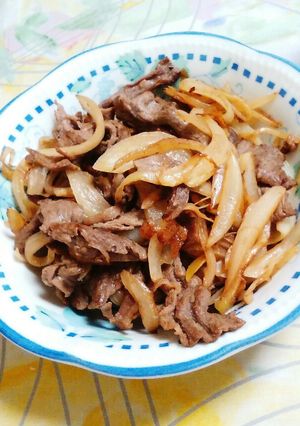 超簡単☆牛こまのレモン風味炒め-レシピのメイン写真