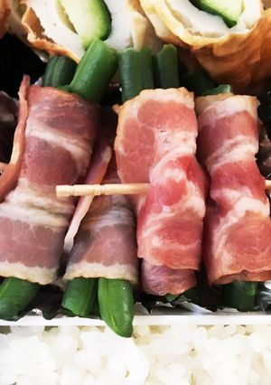 お弁当に☆いんげんのベーコン巻き-レシピのメイン写真