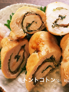 ささみの梅シソ焼き♪マヨぽん味-レシピのメイン写真