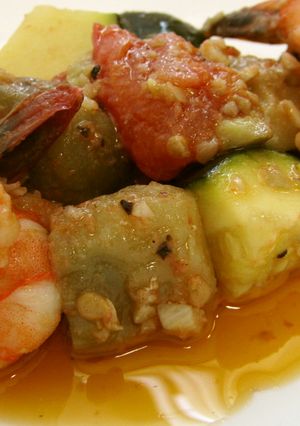 めっけもん♪夏野菜のアヒージョ(^ ^)-レシピのメイン写真