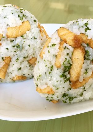 ☆青海苔 かっぱえびせん おにぎり-レシピのメイン写真
