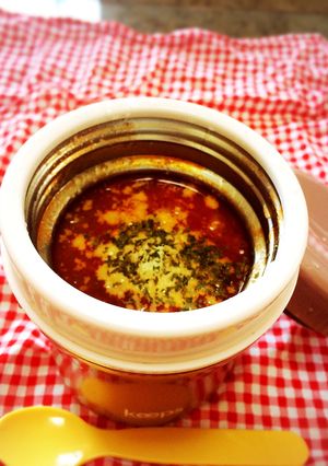 お弁当にも ツナとトマトのスープ-レシピのメイン写真