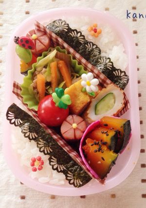 幼稚園年少 お花のお弁当-レシピのメイン写真